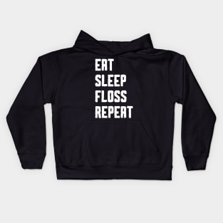 Eat Sleep Floss Repeat Kids Hoodie